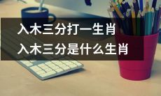 入木三分的生肖是哪个？该生肖的特点是什么？