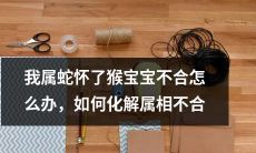 怀有猴宝宝的我属蛇，属相不合带来的烦恼及解决方法