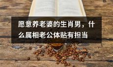 哪些属相的男人愿意承担养老婆的责任，并展现出体贴和担当的品质？