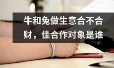 牛和兔在商业合作中的财务效益如何？哪些合作伙伴是最佳选择？