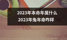 2023年，根据中国农历，哪个生肖属本命年？2023年兔年的命运如何？