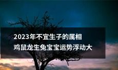 2023年不利于生育鸡、鼠、龙属相的宝宝，运势波动较大，需引起重视！