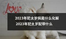 2023年犯太岁的人应该佩戴什么来化解犯太岁的厄运，以及2023年犯太岁配带什么才能得到更好的保护？