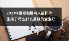 2023年属猴和属鸡人是否有生育可能？他们能生产什么属相的宝宝最好？