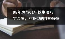 98年出生的虎和01年出生的蛇,生肖八字是否相合?如果是互补类型,会对性格产生何种影响呢?