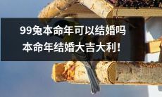 在本命年的99兔能否结婚？若结婚，会带来何等的好运？