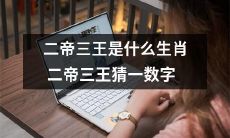 猜猜二帝三王的生肖和数字是什么？