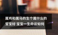 当属鸡和属马的夫妻生下属什么的宝宝，这个宝宝将会是一个怎样的好宝宝？他/她的一生命运又将会如何？