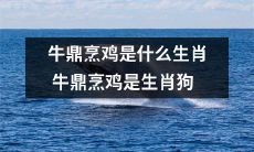 牛鼎烹鸡之生肖疑云解答：原来它是生肖狗！