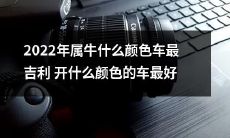 在2022年,根据华人传统信仰,牛年出生者最适宜驾驶哪种车辆颜色以获得最佳运势?此外,针对2022年属牛的车主们,哪种车辆颜色最推荐用于驾驶,以获得最佳的行车安全?