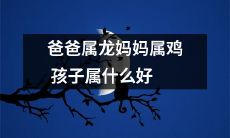 爸爸是龙，妈妈是鸡，那么孩子会属于哪个属相呢？有哪些好的属相匹配呢？