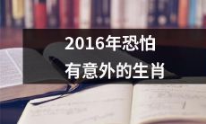 可能会出现意外情况的生肖在2016年可能会有些不同寻常的经历