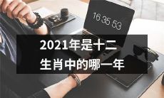 2021年属于哪个生肖？根据中华传统十二生肖，它是哪一只动物所代表的年份？