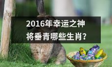 哪些生肖会走运？2016年幸运之神会眷顾谁？