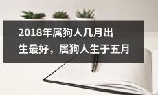 的优越性是无法匹敌的 - 为何说2018年生于五月的属狗人是最好的选择？