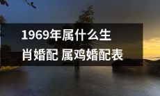 1969年属什么生肖？什么动物和属鸡最为匹配？详尽的1969年生肖婚配表