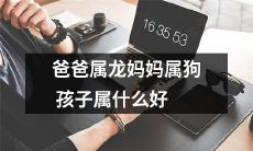 如果爸爸是龙，妈妈是狗，那么他们的孩子应该属于哪个生肖呢？