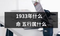 根据五行命理，1933年出生的人所属命令行是什么？