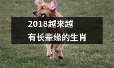 2018年生肖缘分显著提升,越来越多人开始与长辈建立深厚关系!