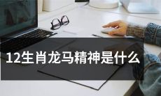 在中国文化中,12生肖中的龙马精神代表了什么?