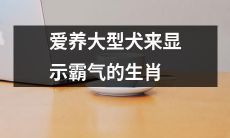 选择养育大型犬暴露出生肖中的强势和霸气特质