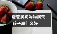如果父亲是狗，母亲是蛇，那么他们的孩子会属于哪个好？