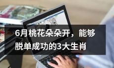 六月桃花朵朵开，乐观开朗的三大生肖可以轻松脱单成功
