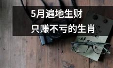五月里无处不是财富之源的生肖，能够轻松实现盈利而毫不亏损！