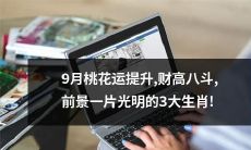 揭晓！三大生肖：桃花运飙升，财源滚滚，前途无量的九月运势！