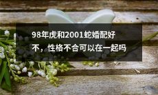 就性格不和而言，98年虎和2001蛇的婚配是否可行？