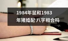 1984年出生的鼠和1983年的猪婚配，它们的八字真的相合吗？