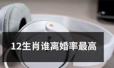 哪些生肖人群的离婚率最高？一探究竟！