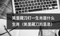 什么生肖可以用“笑里藏刀”来形容其特质和个性（解析笑里藏刀的含义）？