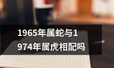 1965年出生的蛇和1974年出生的虎是否能够在人际关系中相配呢？