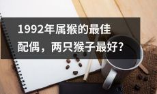 在1992年的猴年里，哪一种配对最完美？双猴结合，难以超越！