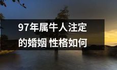 如何根据属牛的出生年份推断其婚姻性格：探究97年属牛人的姻缘特征