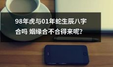 98年的虎和01年的蛇，根据生辰八字合得来吗？他们的姻缘与缘份是否能够成功？