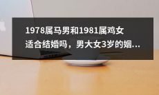 男属马1978年，女属鸡1981年，年龄相差3岁，他们的婚姻前景如何？——一探两个生肖星座配对是否合适，早相遇早幸福