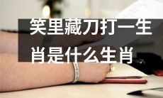 哪一个生肖属于“笑里藏刀”类型？