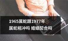 1965年属蛇与1977年属蛇是否会遭到相冲的影响，进而影响婚姻匹配度？