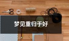 在梦中逐渐恢复并重新和好的美好经历