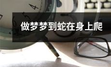 做梦时梦见蛇爬在身上，令人毛骨悚然的恐惧体验