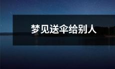 今夜梦中送伞给他人：一场令人神往的未知命运交汇之旅！