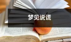 我做了一个梦，在梦里我说了谎言，关于梦见说谎的奇怪经历