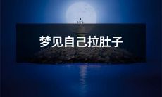 睡梦中出现的不幸体验：梦中遭遇腹泻困扰