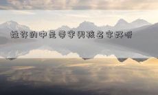 姓许的中是带宇男孩名字好听