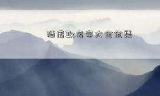 酒店取名字大全全集