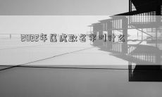 2022年属虎取名字叫什么