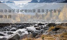 从来都不喜欢被约束 总是喜欢自由的星座