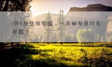 1月4日生日命运，一月四日是什么星座？